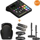 Studio Podcast Mobil cu Rode RODECaster Duo + 2 x Microfon Rode Procaster + Accesorii