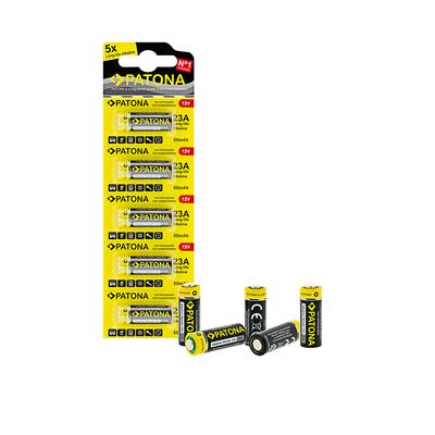 Patona 23A A23 V23GA E11A MN21 Baterie Alcalina de 12V Blister de 5 bucati