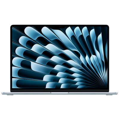 Apple MacBook Air 15" Laptop cu Procesor M4 10 nuclee CPU si 10 nuclee GPU 16GB RAM 256GB SSD INT KB Sky Blue