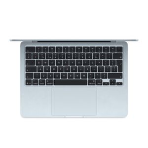 Apple MacBook Air 13" Laptop cu Procesor M4 10 nuclee CPU si 8 nuclee GPU 16GB RAM 256GB SSD INT KB Sky Blue