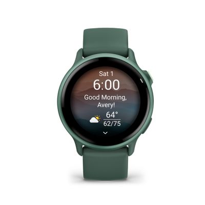 Garmin Vivoactive 6 Metallic Jasper Green cu Curea Jaspers Green