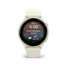 Garmin Vivoactive 6 Lunar Gold cu Curea Bone