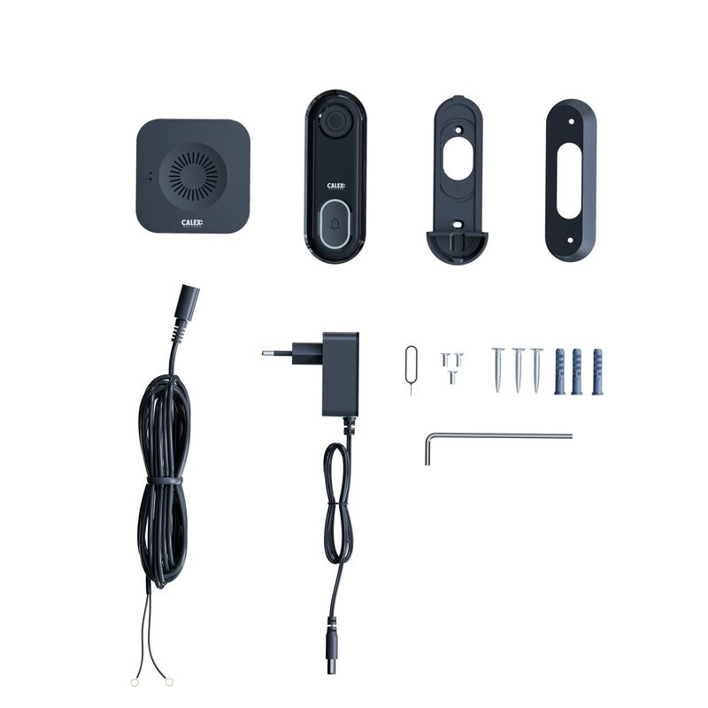 Calex Smart Set Sonerie Video cu Difuzor Wireless 1080P Negru.3.jpg