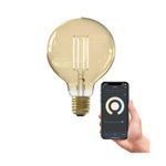 Calex Smart BEC LED Filament E27 G95 Auriu 7W Lumina Alba Calda.1.jpg
