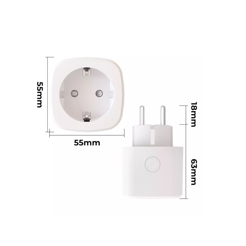 Calex Smart Plug Set 3x Priza Inteliganta 16A 3600W Max Conexiune WiFi Alb.2.jpg