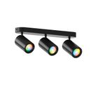 Calex Plafoniera LED Smart Ovala 3 Spoturi Rotative Bec GU10 Inclus Dimabil Negru