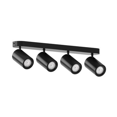 Calex Plafoniera LED Smart Ovala 4 Spoturi Rotative Bec GU10 Inclus Dimabil Negru