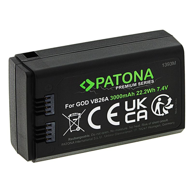 Patona Acumulator Premium VB26 VB26A pentru Godox V850III V1.2.jpg