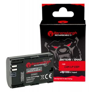 Berenstargh LP-E6P Acumulator Replace Li-Ion pentru Canon R5 Mark II R6 Mark II R7 R6 R5 R