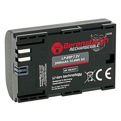 Berenstargh LP-E6P Acumulator Replace Li-Ion pentru Canon R5 Mark II R6 Mark II R7 R6 R5 R