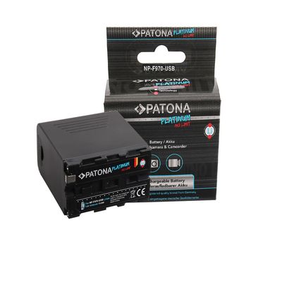 Patona Platinum Acumulator Sony NP-F970 NP-F960 NP-F950 cu Powerbank 5V/2A USB iesire 10500mAh si intrare Micro USB