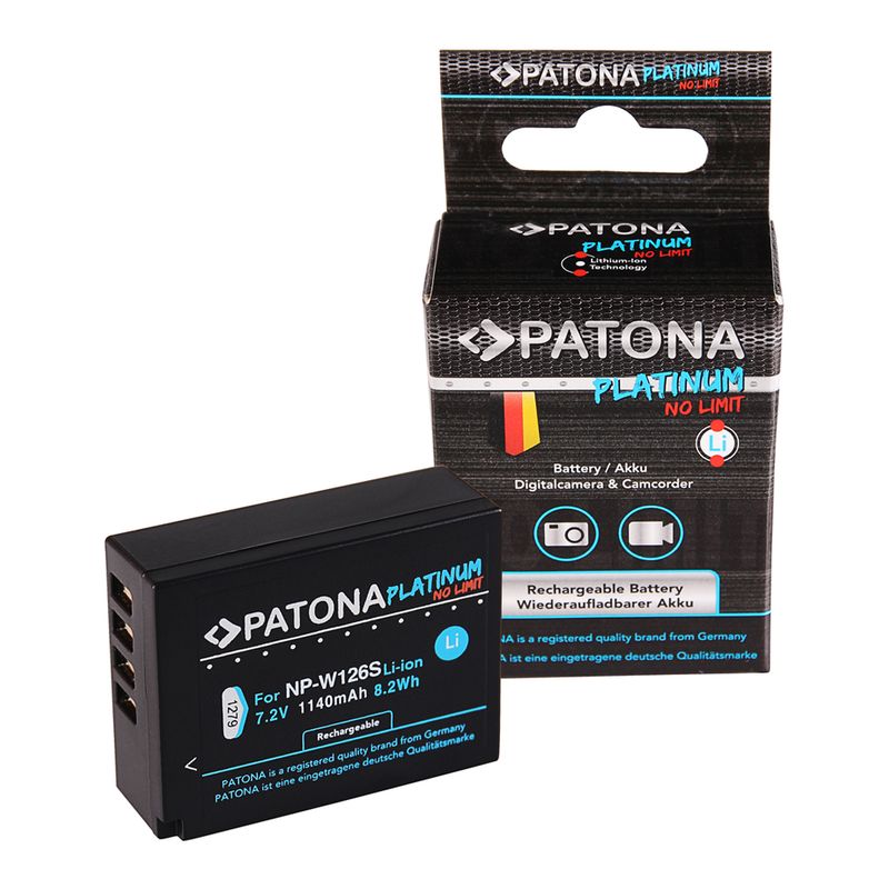 Patona Platinum Acumulator replace Li-Ion pentru Fujifilm NP-W126 1140mAh.jpg