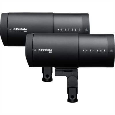 Profoto D30 Duo Kit 2 Blituri Studio 500W 1/21100s Modelare LED 35W Bicolor