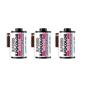 Ilford Ilfocolor 400 Plus Vintage Tone Set 3x Film Negativ Color 35mm 36 Expuneri