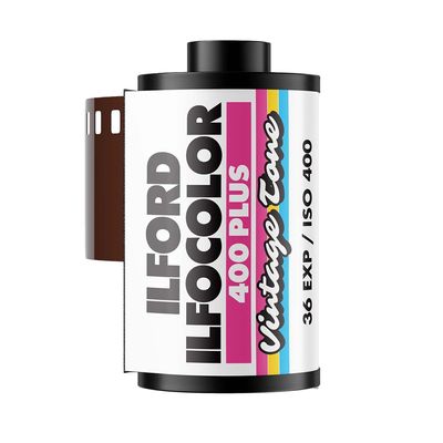 Ilford Ilfocolor 400 Plus Vintage Tone Film Negativ Color 35mm 36 Expuneri