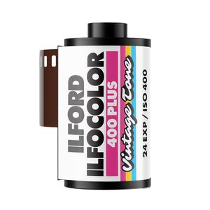 Ilford Ilfocolor 400 Plus Vintage Tone Film Negativ Color 35mm 24 Expuneri