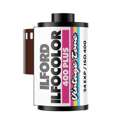 Ilford Ilfocolor 400 Plus Vintage Tone Film Negativ Color 35mm 24 Expuneri