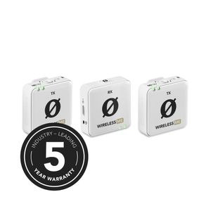 Resigilat: Rode Wireless ME DUAL White Sistem Wireless cu Doua Transmitatoare Alb - RS125080769-1
