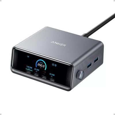Anker Prime Incarcator si Statie Incarcare 250W Ultra-Fast 6 Porturi Negru