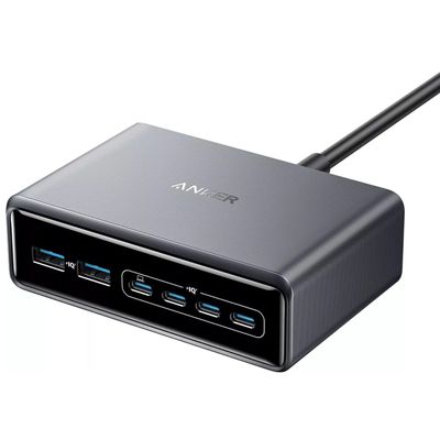 Anker Prime Incarcator si Statie Incarcare 200W Fast Charging 4x USB-C, 2X USB-A Negru