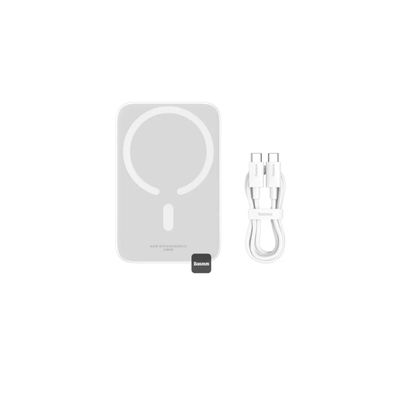 Baseus Mini Air Wireless Acumulator Extern 6000 mAh 20W Alb