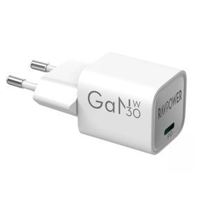 RAVPower RP-PC1056 GaN 30W Incarcator de Retea USB-C Power Delivery Alb