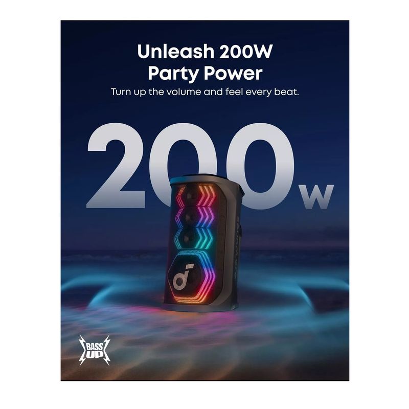 Anker SoundCore Rave 3s 200W Karaoke AI Boxa Portabila Negru.2.jpg