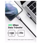 Ugreen Cablu USB-C la USB-C cu Unghi Drept 1m Negru.3.jpg