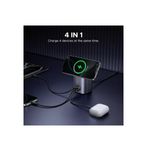 Ugreen Nexode 65W GaN 15W Qi2 Statie de Incarcare Wireless Stand 1x USB-A 2x USB-C Gri.5.jpg