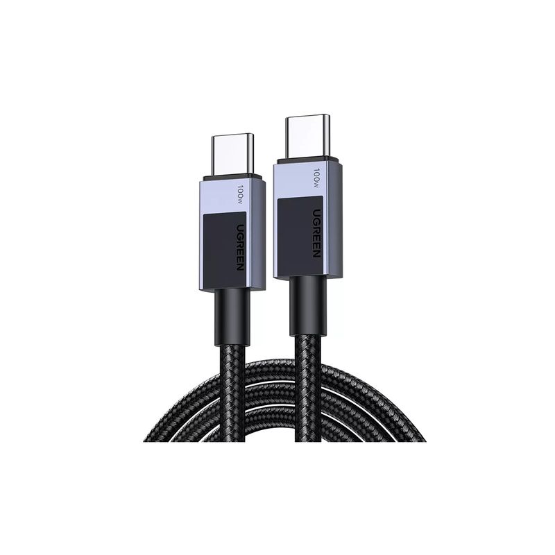 Ugreen Cablu Super Fast Power Delivery USB-C la USB-C 100W  0.5m Negru.1.jpg