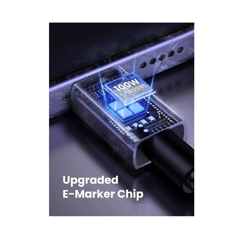 Ugreen Cablu Super Fast Power Delivery USB-C la USB-C 100W  0.5m Negru.5.jpg