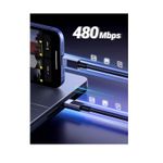Ugreen Cablu Super Fast Power Delivery USB-C la USB-C 100W  0.5m Negru.2.jpg