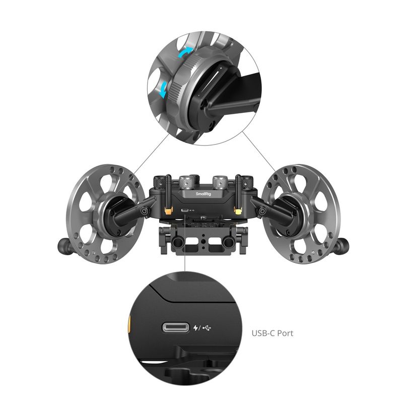 SmallRig 4525 Sistem de Control pentru Stabilizatoare DJI RS2 RS3 Pro RS4 si RS4 Pro.4.jpg