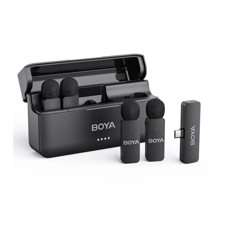 BY-V4U Sistem Microfon Wireless 2.4GHz 4TX + 1RX USB-C.1.jpg