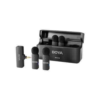 BY-V4 Sistem Microfon Wireless 2.4GHz 4TX + 1RX Jack TRS 3.5mm