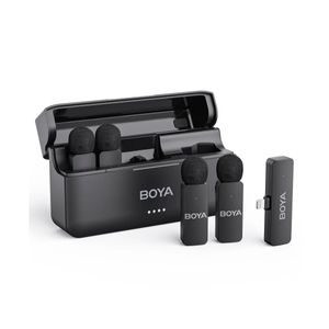 BY-V4D Sistem Microfon Wireless 2.4GHz 4TX + 1RX Lightning