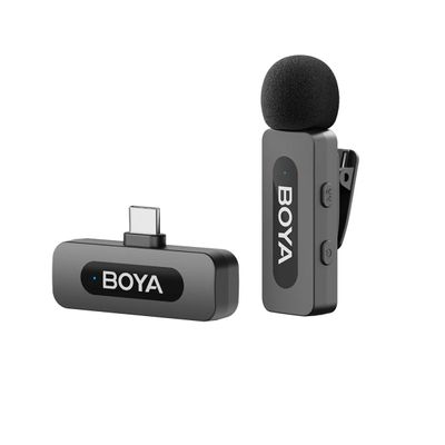 BY-V10 V2.0 Sistem Microfon Wireless 1TX + 1RX USB-C