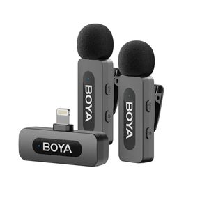BY-V2 V2.0 Sistem Microfon Wireless 2TX + 1RX Lightning