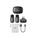Boya Mini-15 Sistem Microfon Wireless Ultra Mini 2.4 GHz 2TX + 1RX Lightning Negru.2.jpg
