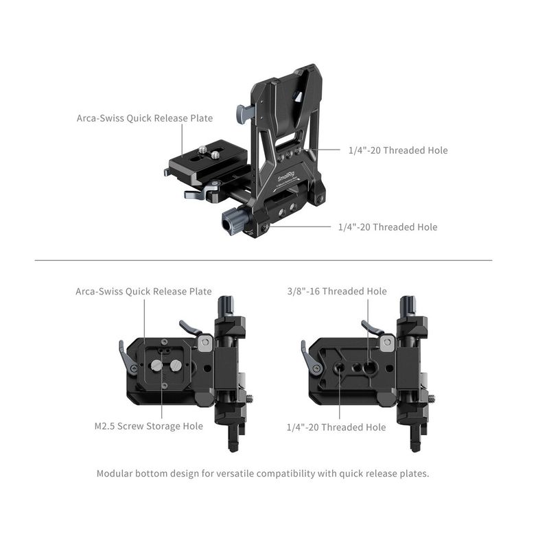 SmallRig 5046 VB99 Pro Mini Kit Baterie cu Placuta V-Lock Rabatabila.5.jpg