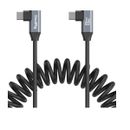 SmallRig 4793 Cablu de Date Spiralat USB-C cu Unghi Drept la USB-C cu Unghi Drept