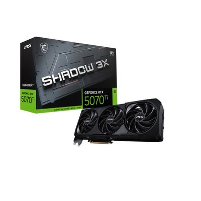 MSI GeForce RTX 5070 Ti SHADOW 3X OC Placa Video 16G GDDR7 256 bit, PCIE 5.0, 3x DP 1x HDMI