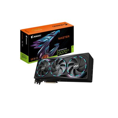 Gigabyte GeForce RTX 5070 Ti Aorus Master Placa Video 16GB GDDR7 256 bit, PCIE 5.0, 3x DP 1x HDMI