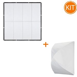 Set Panou LED Godox KNOWLED F600Bi Bi-Color 120x120cm cu Softbox Dedicat
