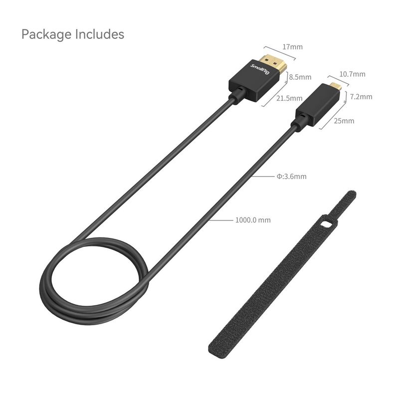 SmallRig 4795 Cablu Ultra-Slim 4K HDMI D la A 100cm.6.jpg